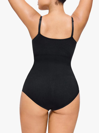 Women's Seamless V-Neck Sleeveless Bodysuit Tummy Control