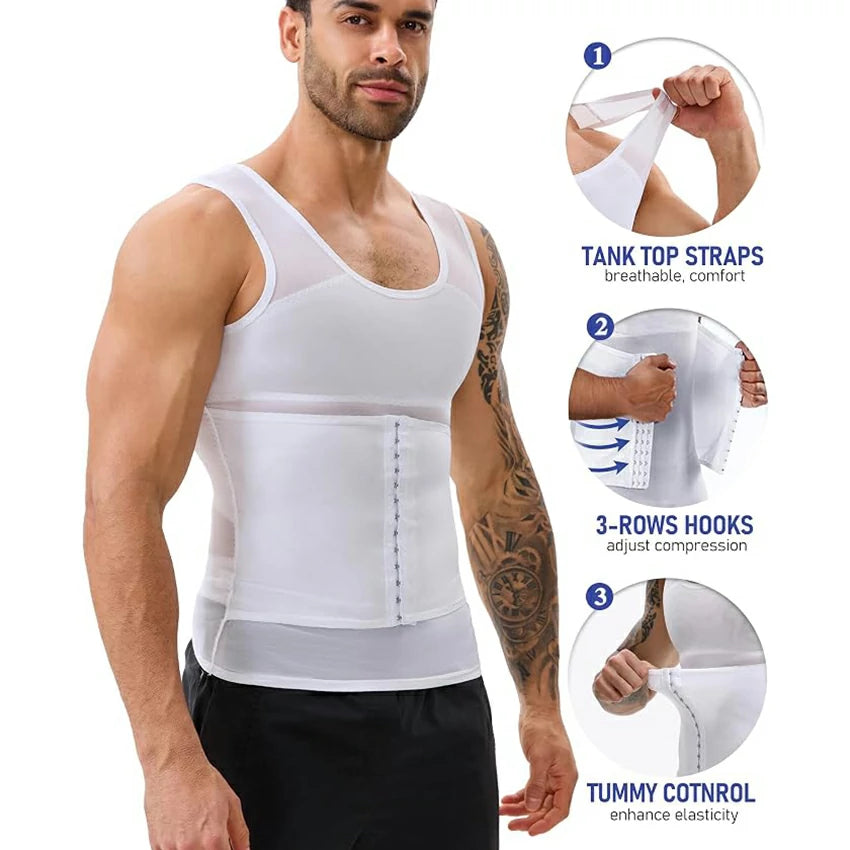 Men's Breathable Thin Mesh Compression Tank