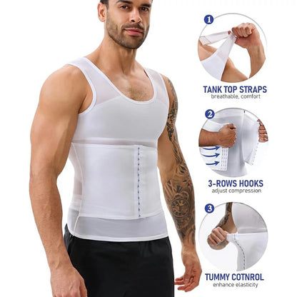 Men's Breathable Thin Mesh Compression Tank