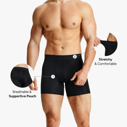 Men's Padded Shapewear Boxer Briefs Butt Lifting