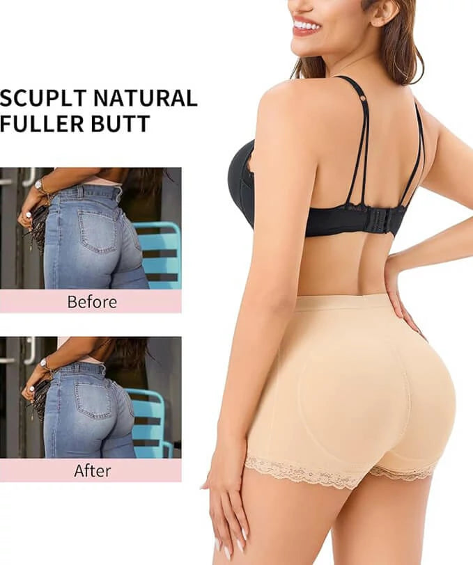Women's Mid-Rise Padded Hip Enhancer Boyshorts