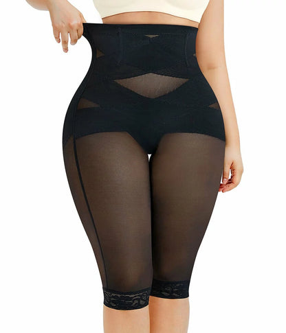 Women's High Waist Criss-Cross Capri Pants Tummy Control Butt Lift