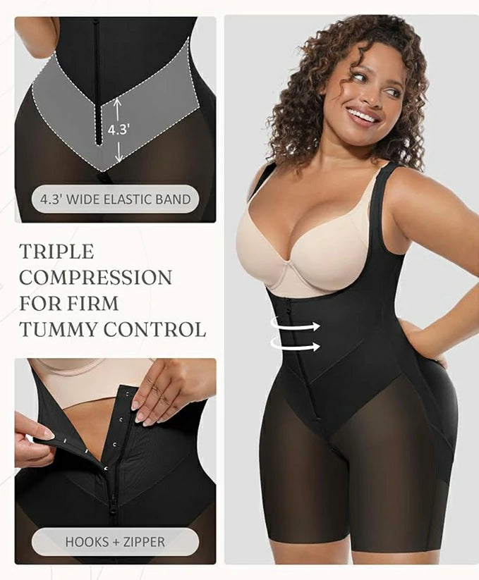 Women's Postpartum Colombian Fajas Bodysuit Tummy Control