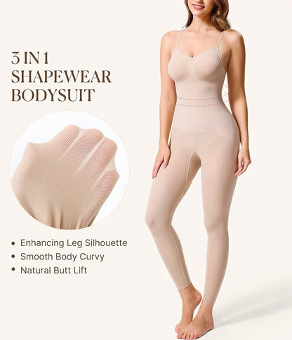 Women's Seamless Shapewear Leggings Bodysuit Tummy Control