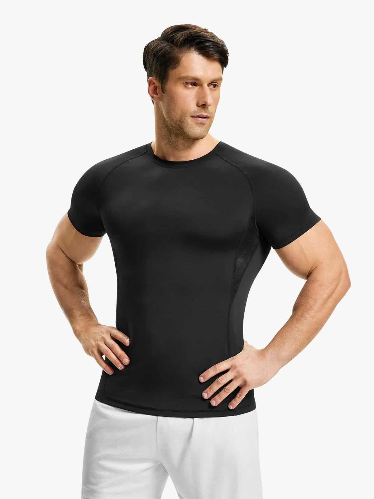 Men's Quick-Dry Gym Compression Shirt Short Sleeve