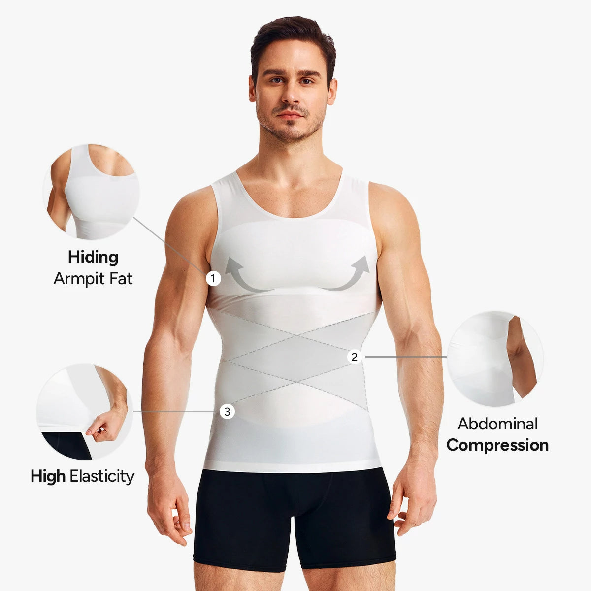 Men's Seamless Breathable Tummy Control Tank Top