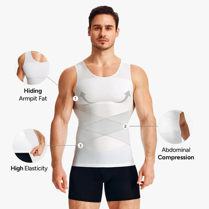 Men's Seamless Breathable Tummy Control Tank Top (2-Pack)