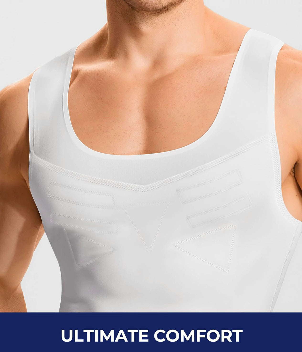 Men's Compression Tank Top Tummy Control Chest Smoothing