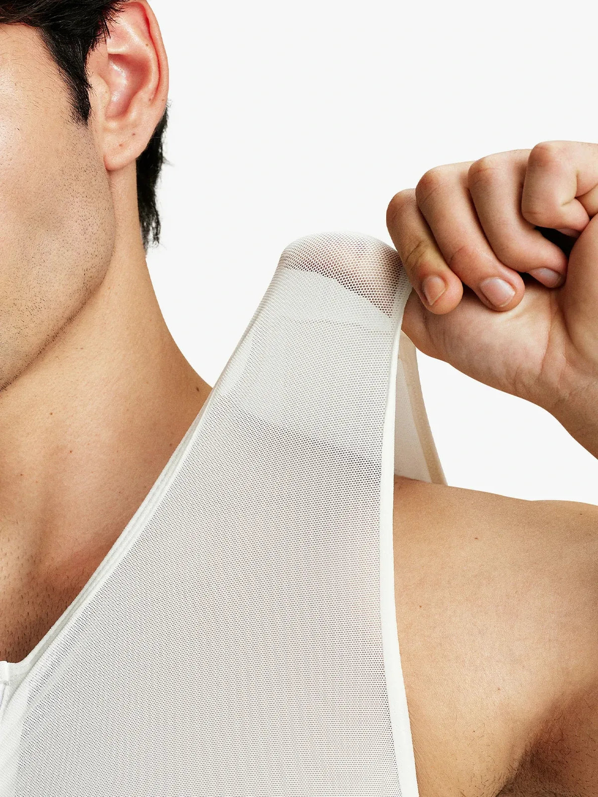 Men's Dual-Layer Zippered Compression Tank Top
