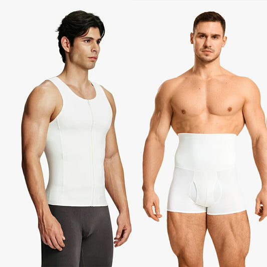 Total Compression Set: 2-in-1 Undershirt + High-Waist Shorts