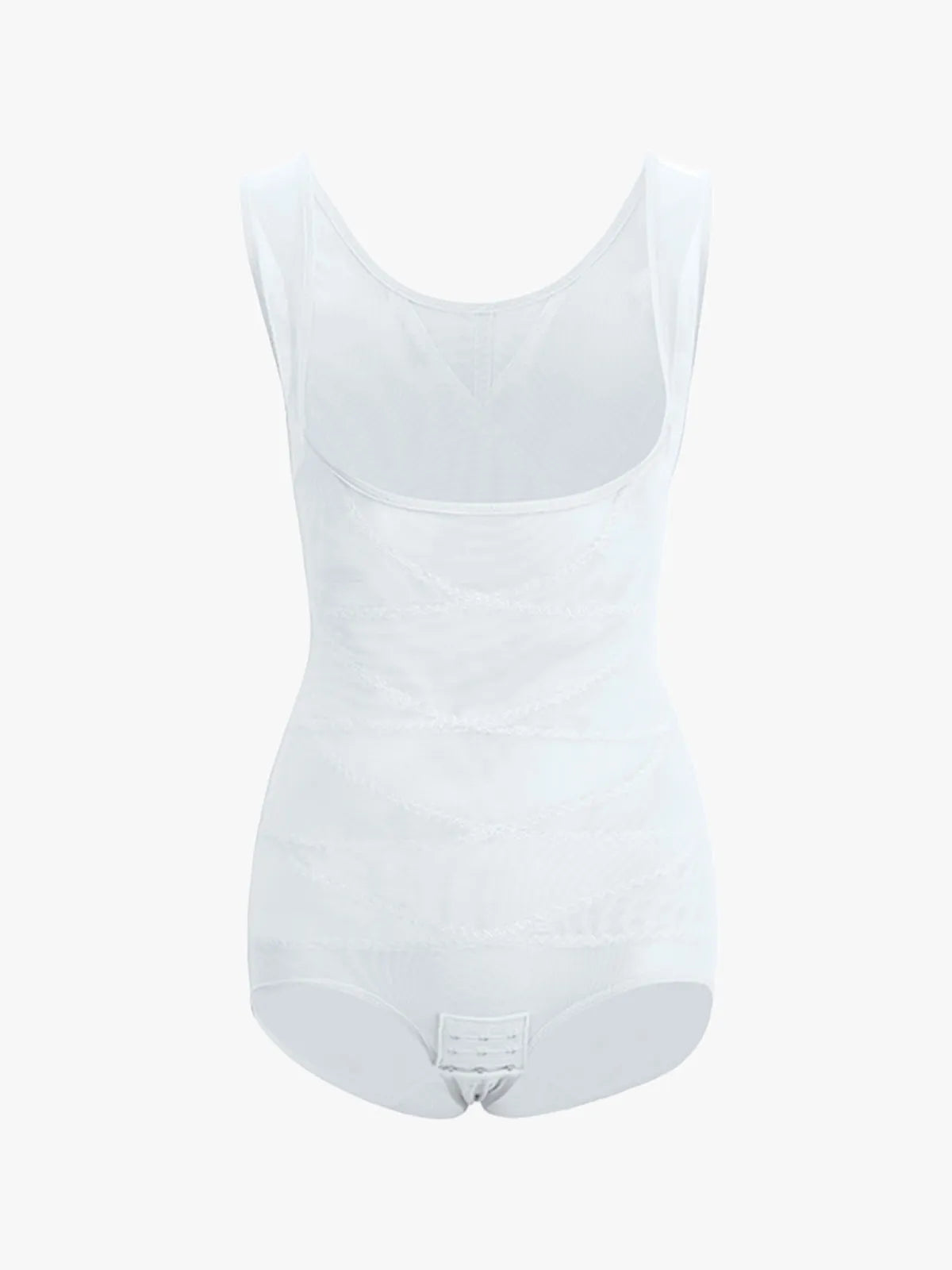 Women's Mesh U-Shape Open Bust Bodysuit Tummy Control