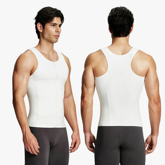 Men's Tummy Control Shapewear Undershirt w/ Adj Hooks (2-Pack)