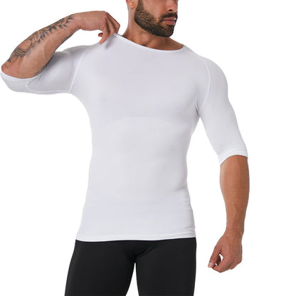 Men's Short Sleeve Compression Shirt Body Shaper
