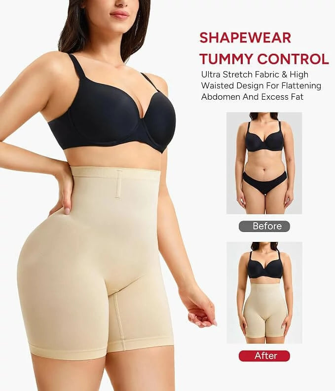 Women's High Waist Triple-Lift Air-Flow Shorts Tummy Control