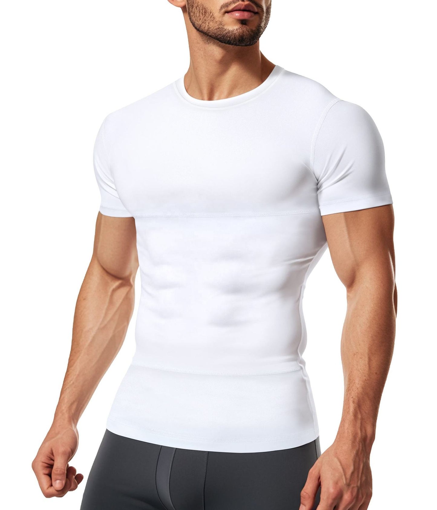 Men's Double-Layer Short Sleeve Compression Shirt