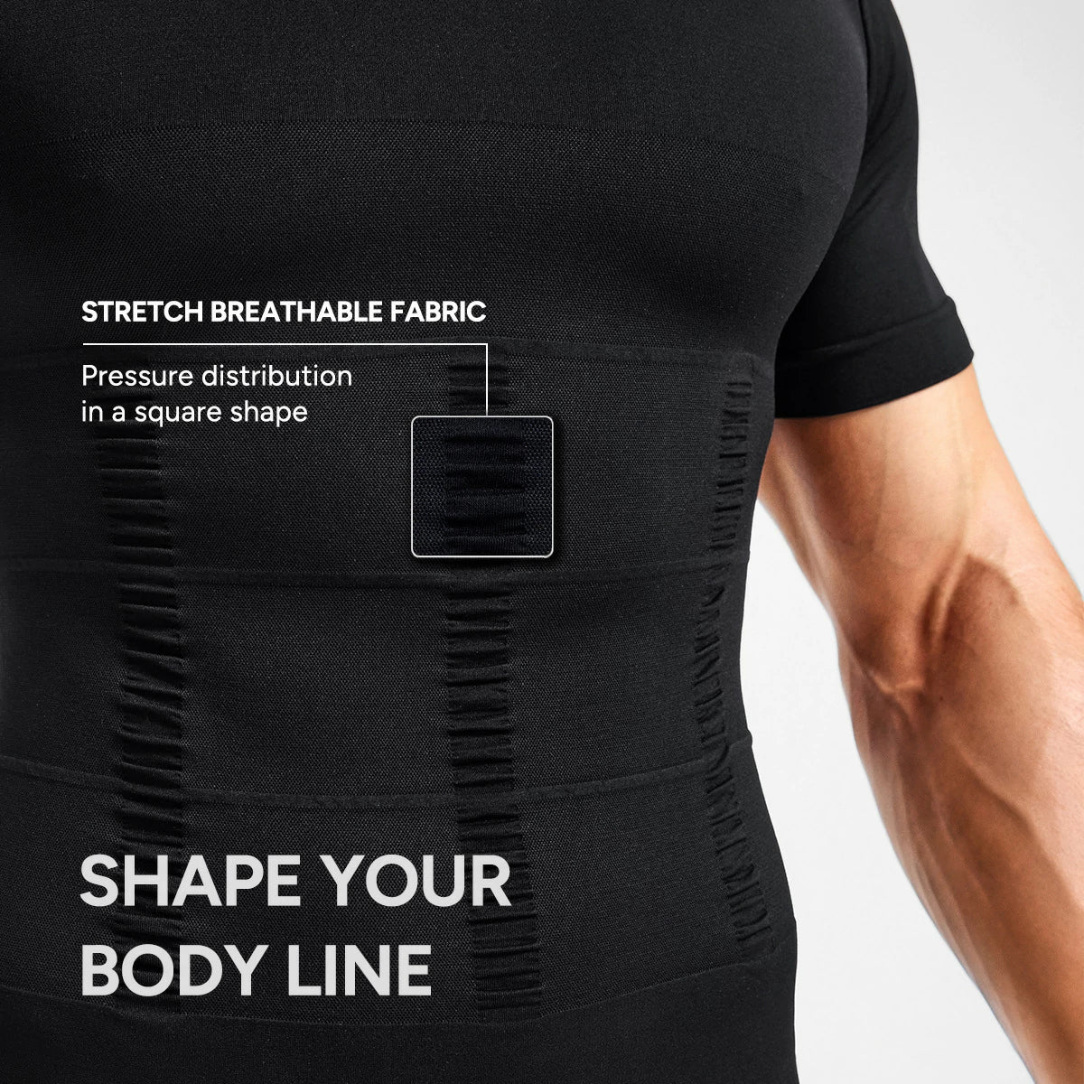 Men's 360° Slimming Body Shaper Short Sleeve Shirt