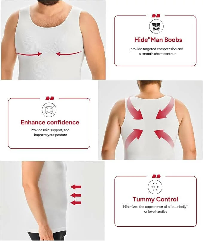 Men's Compression Tank Top for Big and Tall