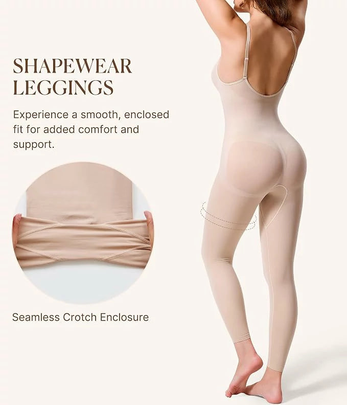 Women's Seamless Shapewear Leggings Bodysuit Tummy Control