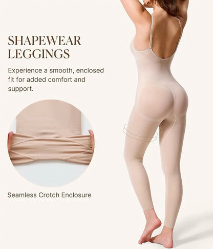 Women's Seamless Shapewear Leggings Bodysuit Tummy Control