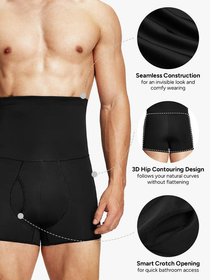 Men's High Waist Tummy Control Shapewear Shorts
