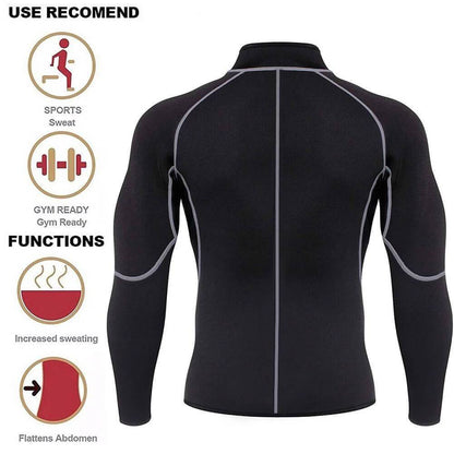 Men's Neoprene Sauna Sweat Jacket