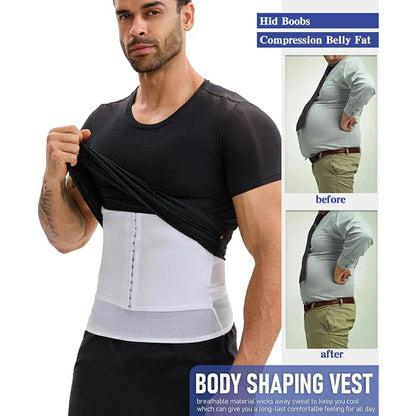 Men's Breathable Thin Mesh Compression Tank
