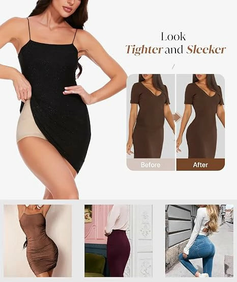 Women's High Waist Anti-Roll Shapewear Panties Tummy Control