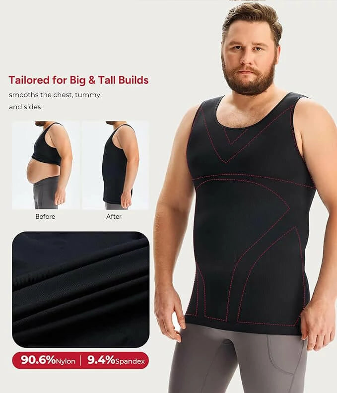 Men's Compression Tank Top for Big and Tall