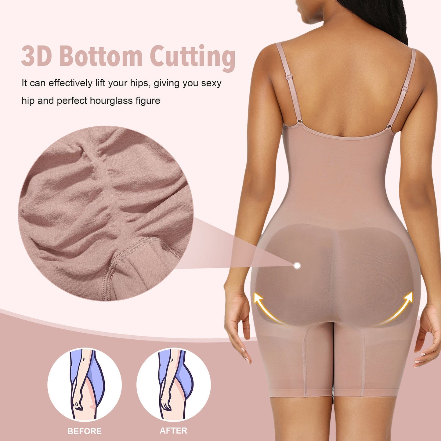 Women Tummy Control Butt Lifter Bodysuit