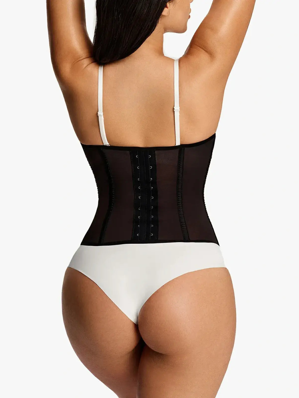 Women's Steel Boned Mesh Waist Trainer Tummy Control
