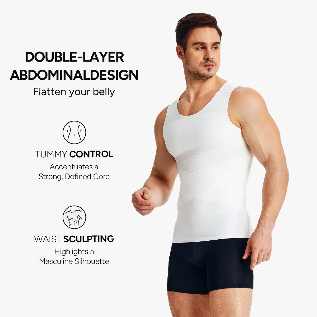 Men's Seamless Breathable Tummy Control Tank Top