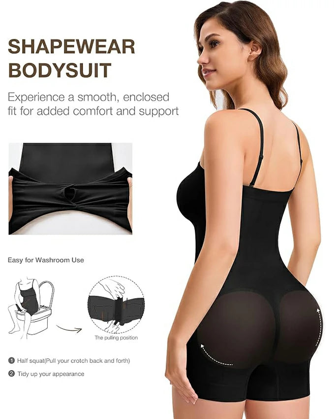 Women's Strapless Shapewear Bodysuit Tummy Control Butt Lift