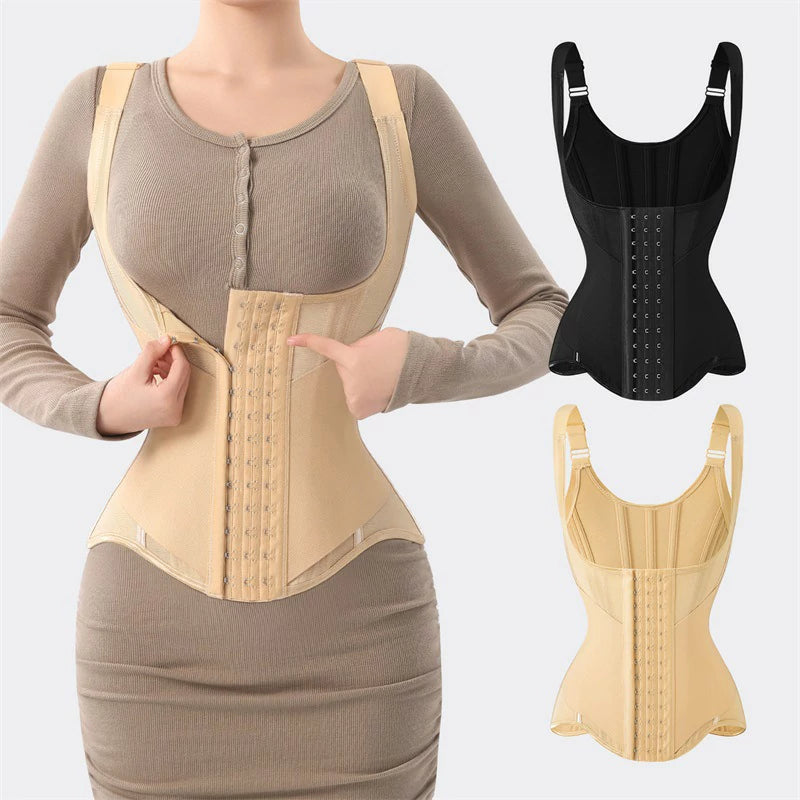 Women's 23 Steel Boned Vest Waist Trainer Tummy Control