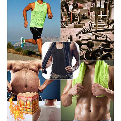 Men's Neoprene Sauna Sweat Vest with Zipper