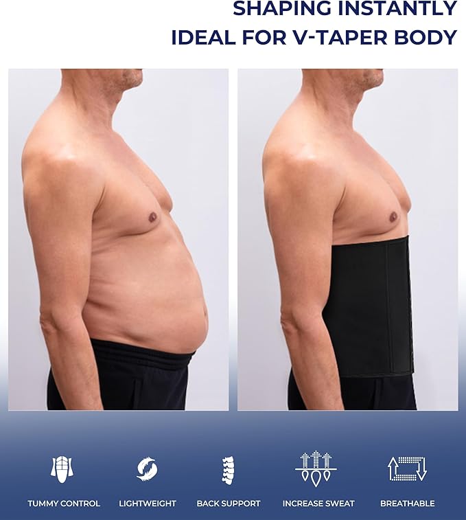 Men Waist Trainer Belt Loss Fitness