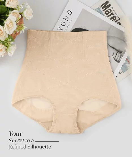 Women's High Waist Anti-Roll Shapewear Panties Tummy Control