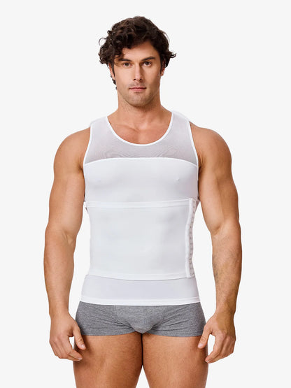 Men's Compression Vest w/ Waist Trimmer Belt (2-Pack)