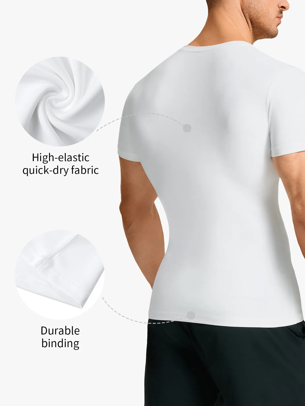 Men's Double-Layer Short Sleeve Compression Shirt