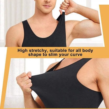 Men's Seamless Sleeveless Compression Bodysuit
