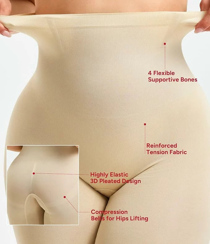 Women's High Waist Triple-Lift Air-Flow Shorts Tummy Control