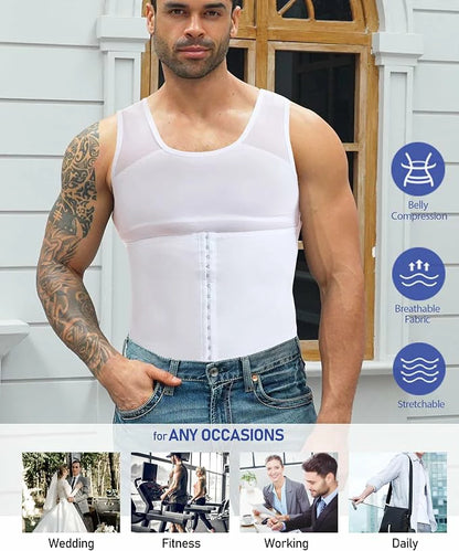 Men's Breathable Thin Mesh Compression Tank