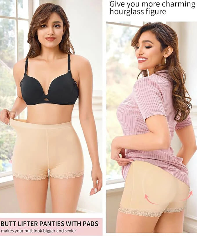 Women's Mid-Rise Padded Hip Enhancer Boyshorts
