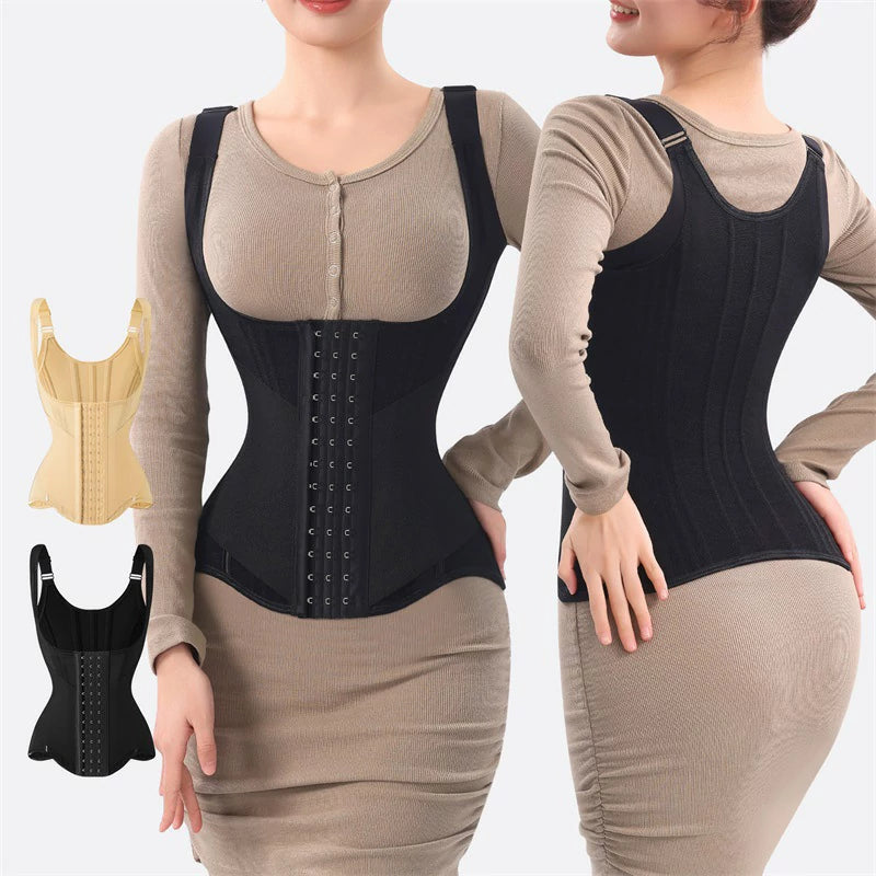 Women's 23 Steel Boned Vest Waist Trainer Tummy Control