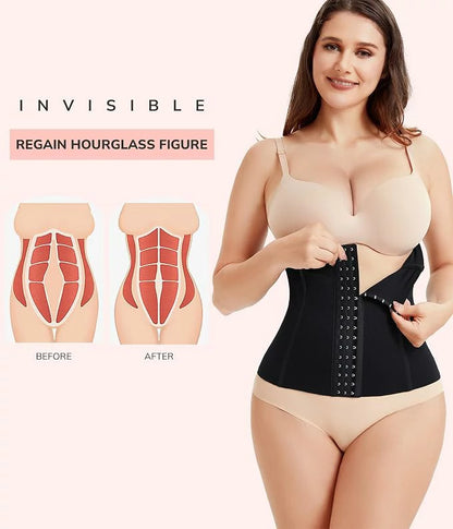 Women's Steel Boned Postpartum Waist Trainer Tummy Control