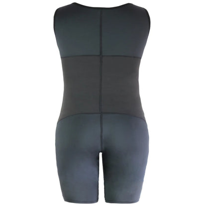 Men's Full Body Shaper Bodysuit with 4-Level Hooks