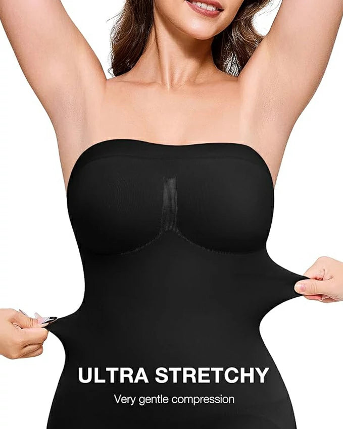 Strapless Shapewear Bodysuit Tummy Control Butt Lift