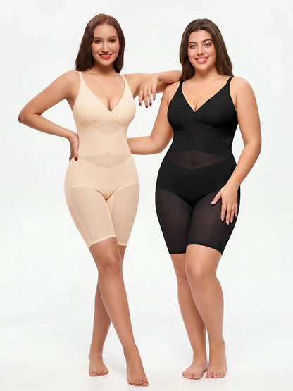 Women's V-Neck Bodysuit Tummy Control Butt Lift