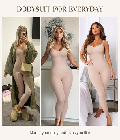 Women's Seamless Shapewear Leggings Bodysuit Tummy Control