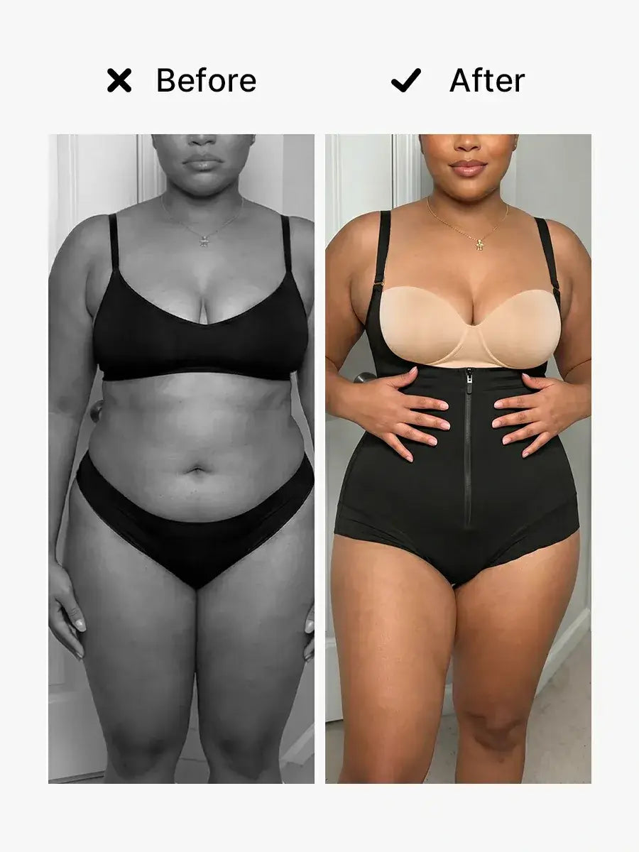 Women's Open Bust Bodysuit Tummy Control Butt Lift