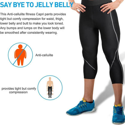 Men's Neoprene Sauna Sweat Capri Pants
